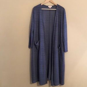 LuLaRoe Pintuck Medium Blue Sarah